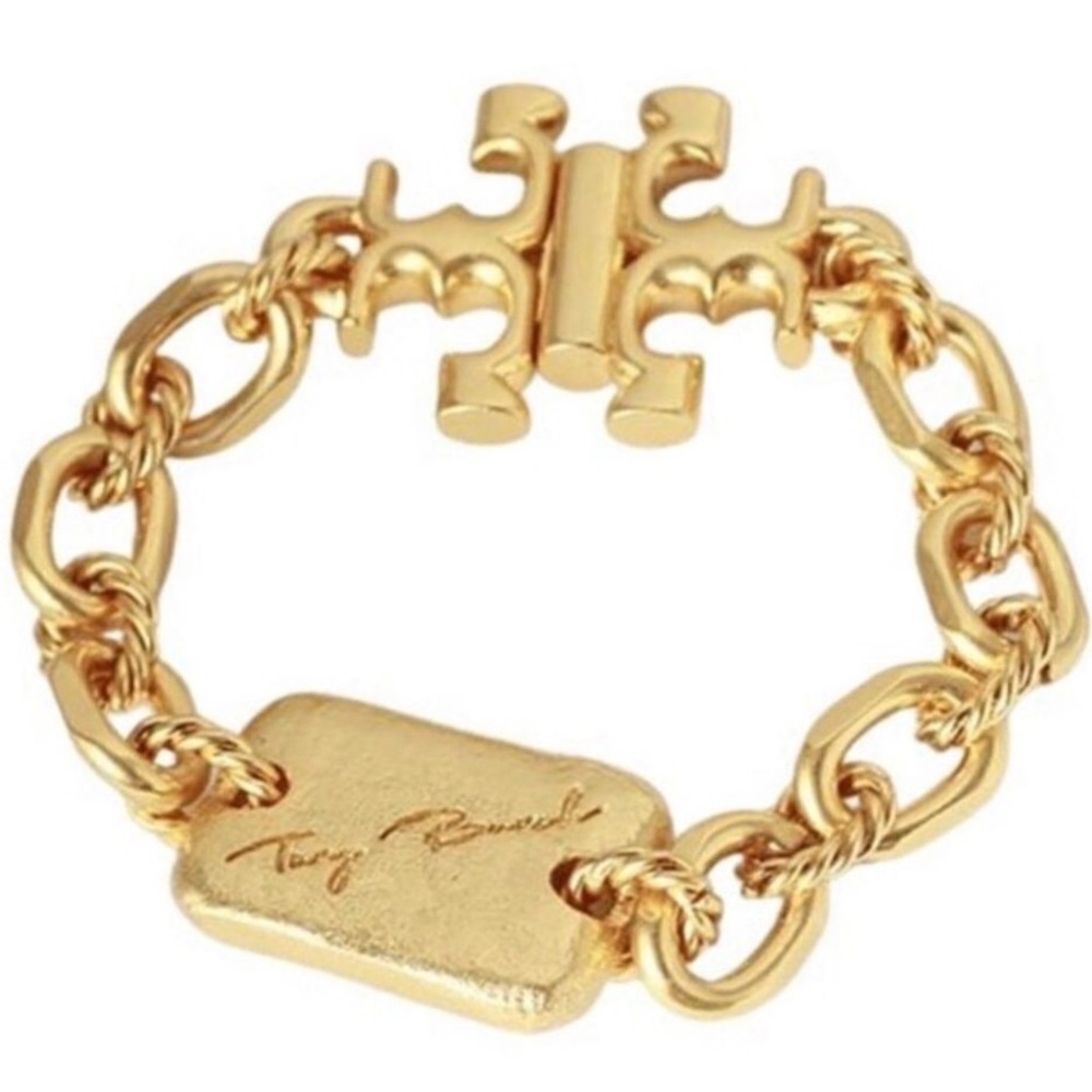 Tory Burch Roxanne 18K Gold over Brass Chain Bracelet